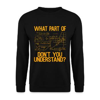 Physicien Mathématiques Mathématiques Physique Professeur - Sweat-shirt Unisexe - noir - Devant - Alina (178cm) & Michal (187cm)