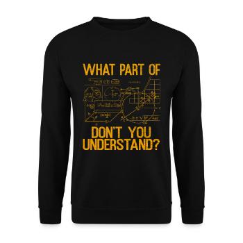 Physiciens Mathématiciens - Sweat-shirt Unisexe - noir - Devant - Alina (178cm) & Michal (187cm)