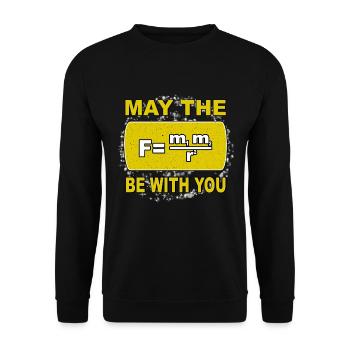 physicist - Unisex Sweatshirt - black - Front - Alina (178cm) & Michal (187cm)