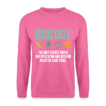 biology - Unisex Sweatshirt - pink - Front