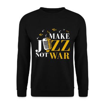 Musique jazz - Sweat-shirt Unisexe - noir - Devant - Alina (178cm) & Michal (187cm)
