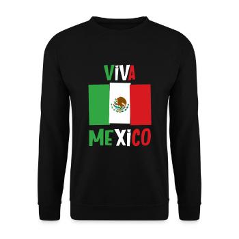 Viva Mexico - Sweat-shirt Unisexe - noir - Devant - Alina (178cm) & Michal (187cm)