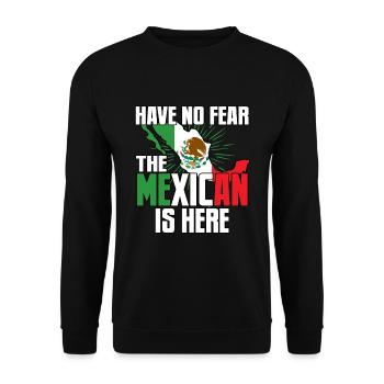 mexicain - Sweat-shirt Unisexe - noir - Devant - Alina (178cm) & Michal (187cm)