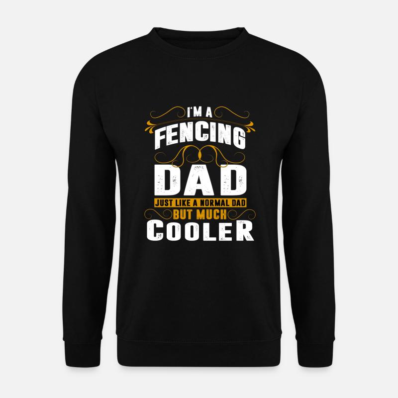 Fechten Schwertkampf Dad - Unisex Pullover - Schwarz