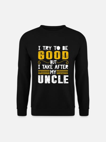 Famille oncle neveu plaisanterie - Sweat-shirt Unisexe - noir