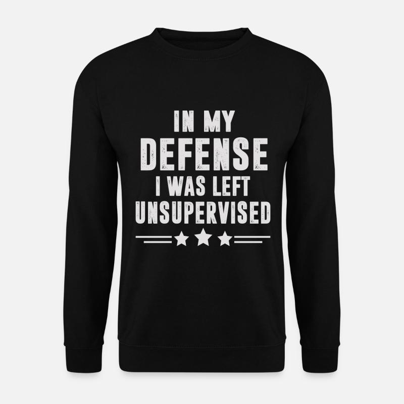Sarkastisch Sarkasmus - Unisex Pullover - Schwarz