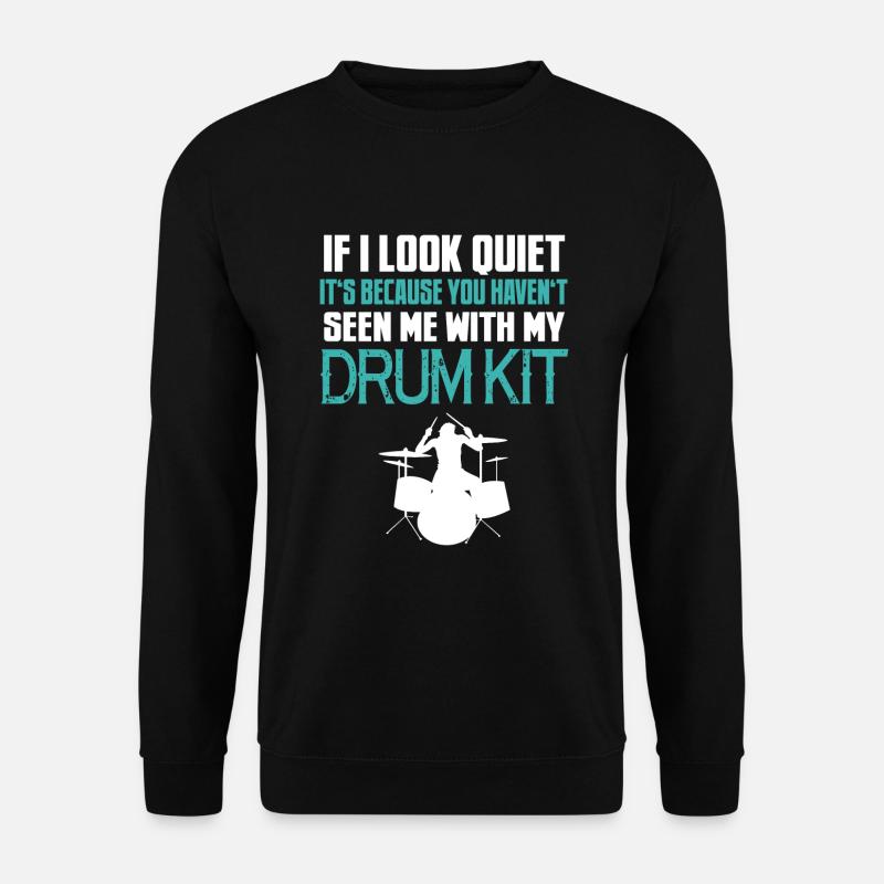 Schlagzeug Schlagzeuger - Unisex Pullover - Schwarz