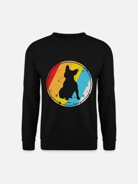 Retro Boston Terrier - Unisex Sweatshirt - black