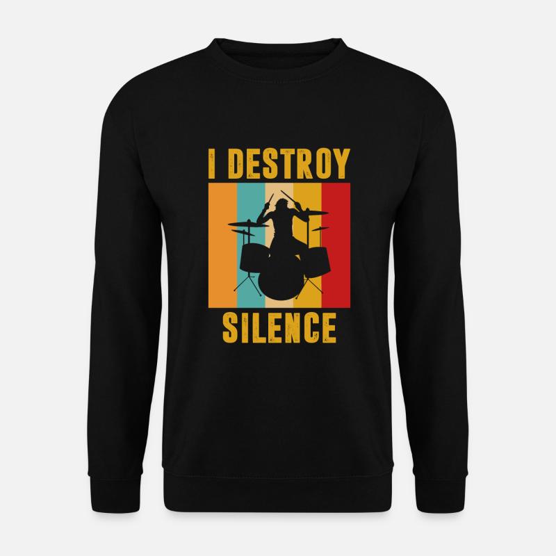 I destroy silence - Unisex Pullover - Schwarz