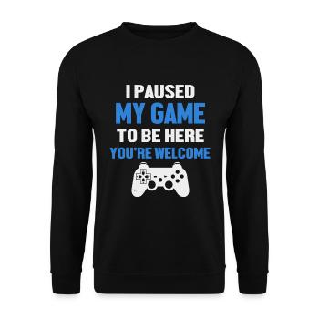 Jeux - Sweat-shirt Unisexe - noir - Devant - Alina (178cm) & Michal (187cm)