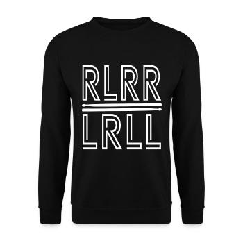Schlagzeug Schlagzeuger - Unisex Pullover - Schwarz - Vorne - Alina (178cm) & Michal (187cm)