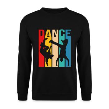 Bboy Breakdancing Breakdance Tanzen Tänzer Breaker - Unisex Pullover - Schwarz - Vorne - Alina (178cm) & Michal (187cm)