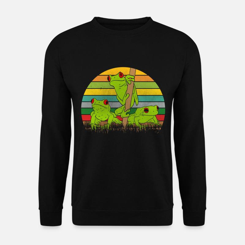 Retro frogs frog - Unisex Sweatshirt - black