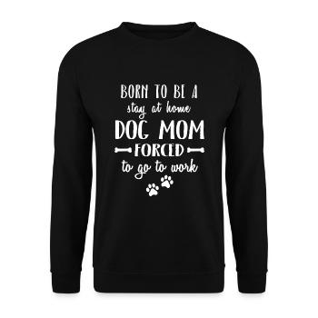 Chien Maman Chiens Amoureux - Sweat-shirt Unisexe - noir - Devant - Alina (178cm) & Michal (187cm)