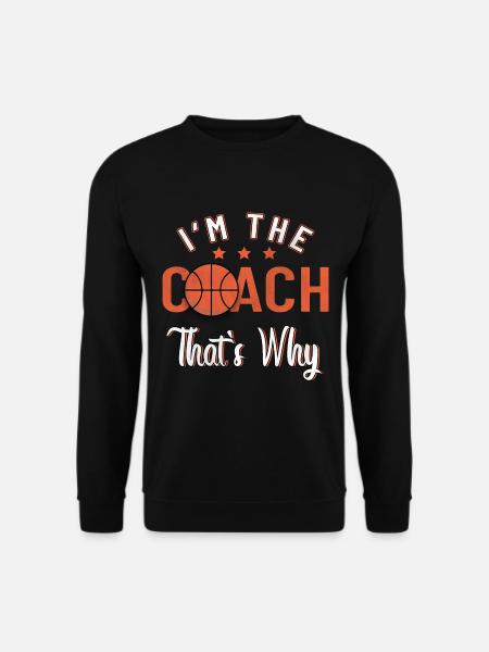 Basketballmannschaft Basketball Coach - Unisex Pullover - Schwarz