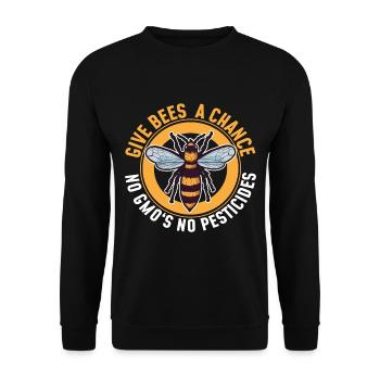 Abeille Abeille Abeille Abeille Cadeau - Sweat-shirt Unisexe - noir - Devant - Alina (178cm) & Michal (187cm)