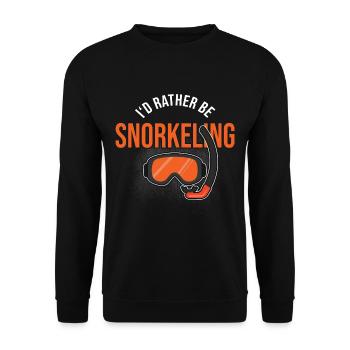 Snorkelling - Unisex Sweatshirt - black - Front - Alina (178cm) & Michal (187cm)