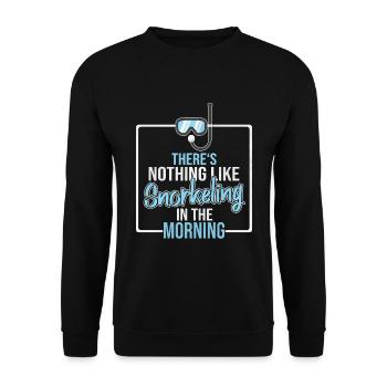 Snorkelling - Unisex Sweatshirt - black - Front - Alina (178cm) & Michal (187cm)