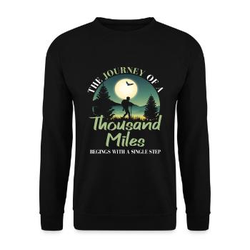 Randonnée Randonnée Randonnée Montagne Alpinisme - Sweat-shirt Unisexe - noir - Devant - Alina (178cm) & Michal (187cm)