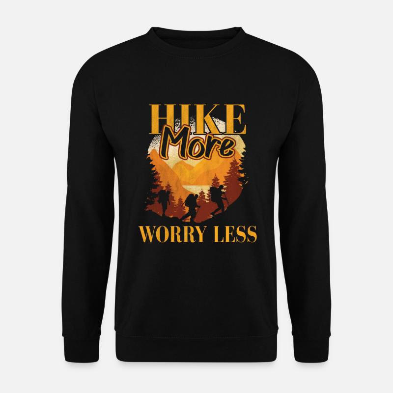 Wandern Wanderung - Unisex Pullover - Schwarz