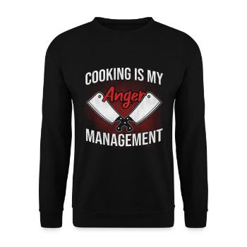 Chef star chef chef - Unisex Sweatshirt - black - Front - Alina (178cm) & Michal (187cm)