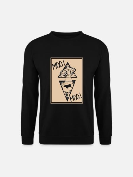 Kuh Kühe - Unisex Pullover - Schwarz