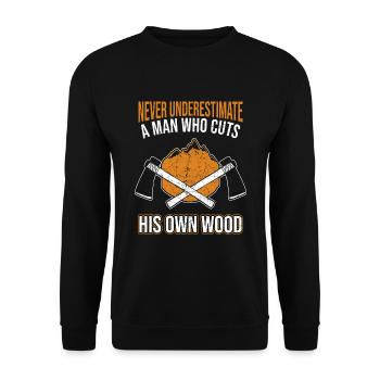 lumberjack - Unisex Sweatshirt - black - Front - Alina (178cm) & Michal (187cm)