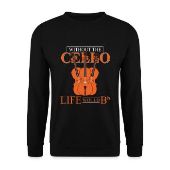 Cello - Unisex Pullover - Schwarz - Vorne - Alina (178cm) & Michal (187cm)