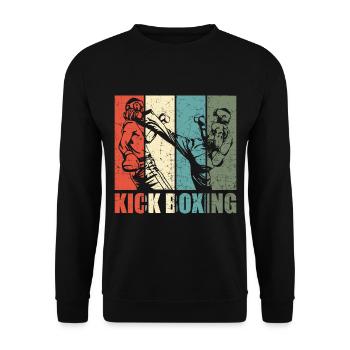 Kickboxen - Unisex Pullover - Schwarz - Vorne - Alina (178cm) & Michal (187cm)