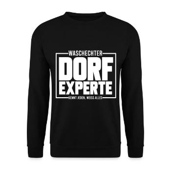 EXPERT DU VILLAGE, CADEAU - Sweat-shirt Unisexe - noir - Devant - Alina (178cm) & Michal (187cm)