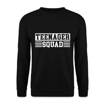 Teenager squad - Unisex Sweatshirt - black - Front - Alina (178cm) & Michal (187cm)