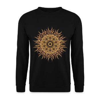 Je Peux Pas J'ai Mandala - Humour - Sweat-shirt Unisexe - noir - Devant - Alina (178cm) & Michal (187cm)