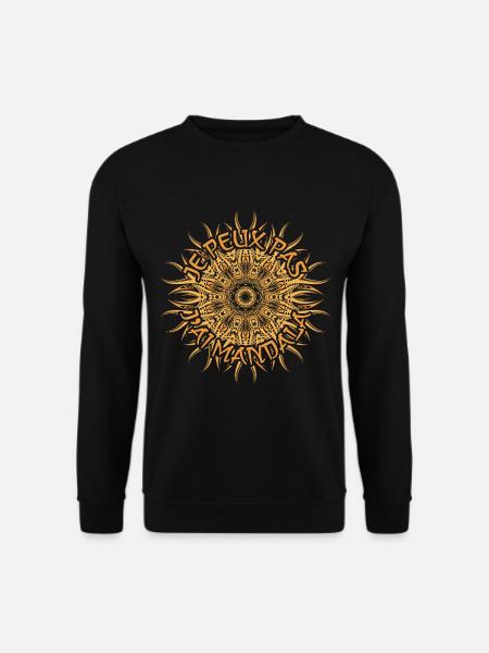 Je Peux Pas J'ai Mandala - Humour - Sweat-shirt Unisexe - noir