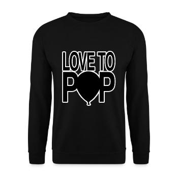 Ballon - Sweat-shirt Unisexe - noir - Devant - Alina (178cm) & Michal (187cm)
