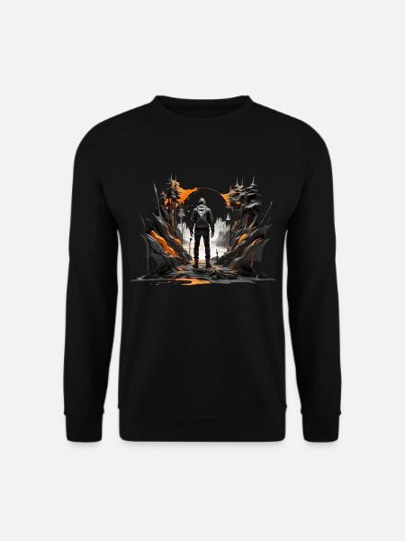 OUTDOOR WANDERER WANDERUNG WANDERN - Unisex Pullover - Schwarz