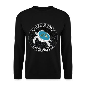 terre plate - Sweat-shirt Unisexe - noir - Devant - Alina (178cm) & Michal (187cm)