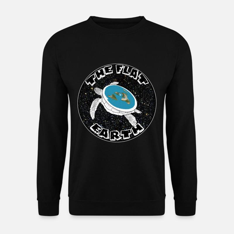 flat earth - Unisex Sweatshirt - black