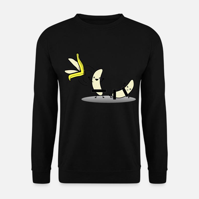 Bananen Strip Dance Striptease - Unisex Pullover - Schwarz