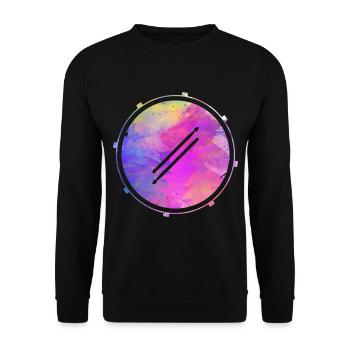 Schlagzeuger Trommel Rockband Musiker Drummer - Unisex Pullover - Schwarz - Vorne - Alina (178cm) & Michal (187cm)