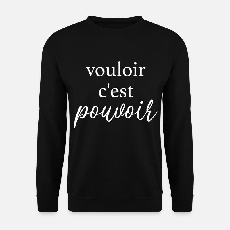 Französisch - Unisex Pullover - Schwarz