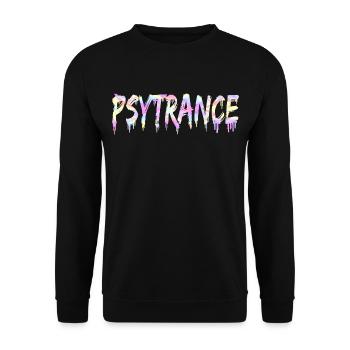 Psytrance Goa Trance - Sweat-shirt Unisexe - noir - Devant - Alina (178cm) & Michal (187cm)