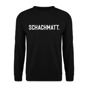 Schachmatt - Unisex Pullover - Schwarz - Vorne - Alina (178cm) & Michal (187cm)
