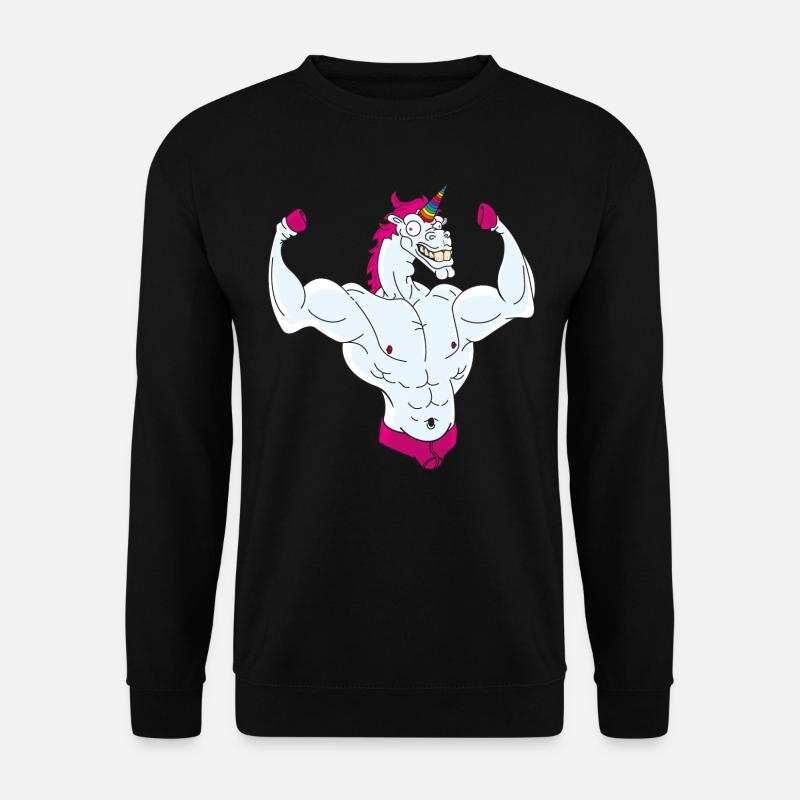 Pferdinant das Einhorn - Unisex Pullover - Schwarz