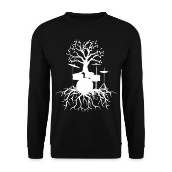 Batteur tambour - Sweat-shirt Unisexe - noir - Devant - Alina (178cm) & Michal (187cm)