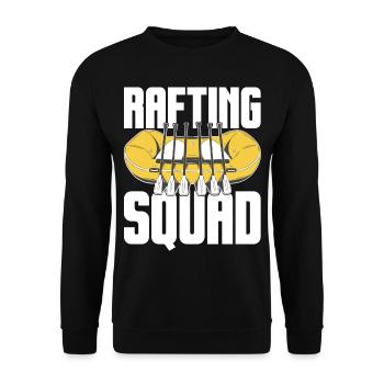 Tenue d’escouade de rafting pour les équipes de navigation de plaisance dans les montagnes - Sweat-shirt Unisexe - noir - Devant - Alina (178cm) & Michal (187cm)