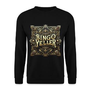 Bingo Yeller 5 - Sweat-shirt Unisexe - noir - Devant - Alina (178cm) & Michal (187cm)