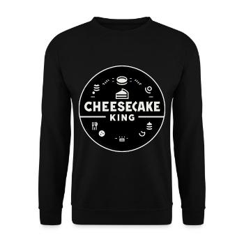 Cheesecake King 6 - Sweat-shirt Unisexe - noir - Devant - Alina (178cm) & Michal (187cm)