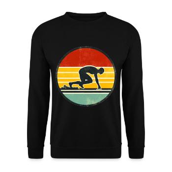 Sprinter - Track And Field 2 - Unisex Sweatshirt - black - Front - Alina (178cm) & Michal (187cm)