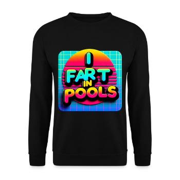 Je Pète Dans Les Piscines 5 - Sweat-shirt Unisexe - noir - Devant - Alina (178cm) & Michal (187cm)