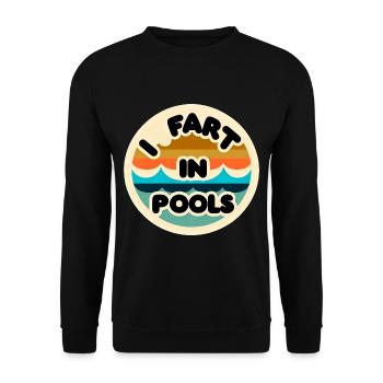Je Pète Dans Les Piscines 11 - Sweat-shirt Unisexe - noir - Devant - Alina (178cm) & Michal (187cm)